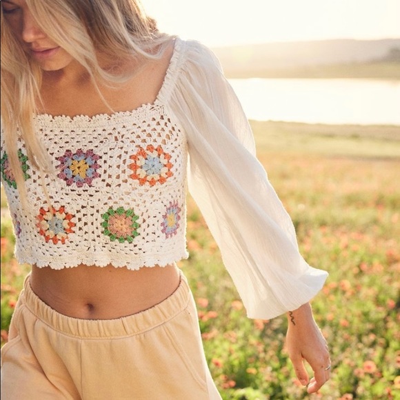 aerie Tops - Aerie Vacay Crochet Top